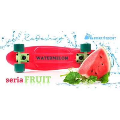 Скейтборд Meteor watermelon 23997