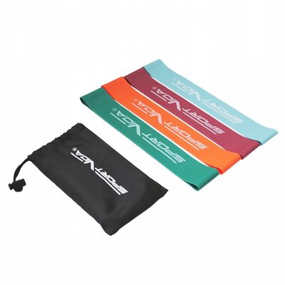 Фитнес резинка для ног и ягодиц SportVida Mini Power Band 4 шт 0-20 кг SV-HK0205