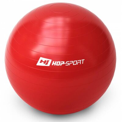 Фитбол (мяч для фитнеса, гимнастический) Hop-Sport 65cm красный + насос