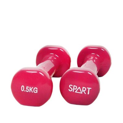Гантели для фитнеса виниловые 2 х 0.5 кг SPART DB2113-0,5Rose