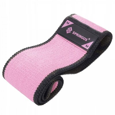 Резинка для фитнеса и спорта тканевая Springos Hip Band Size M FA0110