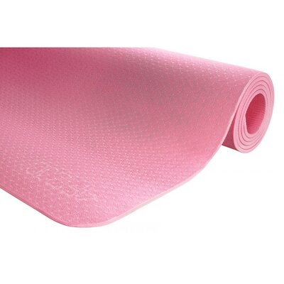Коврик для йоги и фитнеса 4FIZJO TPE 6 мм 4FJ0152 Pink