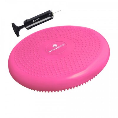 Балансировочная подушка массажная Springos FA0079 Pink