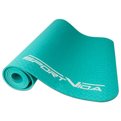 Коврик для фитнеса и йоги SportVida TPE 6 мм SV-HK0056 Mint