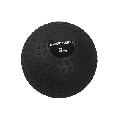 Слэмбол (медицинбол) для кроссфита SportVida Slam Ball 2 кг SV-HK0344 Black