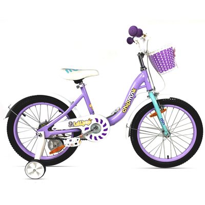 Детский велосипед RoyalBaby Chipmunk MM Girls 18&quot;, OFFICIAL UA, фиолетовый || Дитячий велосипед RoyalBaby Chipmunk MM Girls 18&quot;, OFFICIAL UA, фіолетовий