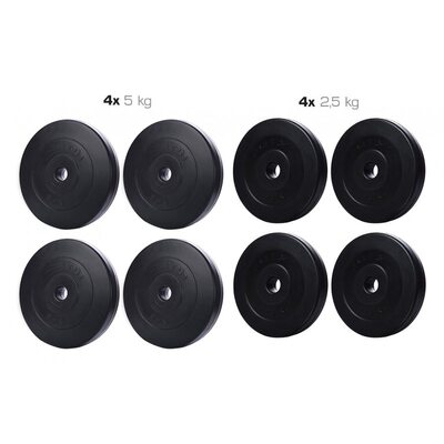 Набір ELITUM із композитних дисків В-30 кг d - 30 мм