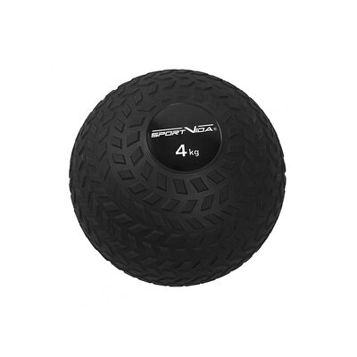 Слембол (медицинбол) для кросфіту SportVida Slam Ball 4 кг SV-HK0346 Black