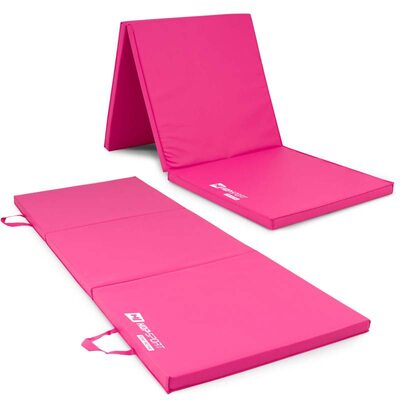 Мат гімнастичний складаний Hop-Sport HS-064FM 4 см рожевий
