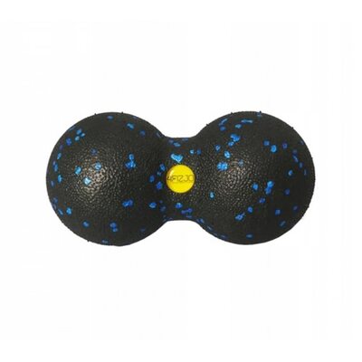 Массажный мячик двойной 4FIZJO EPP 8 x 16 см 4FJ1318 Black/Blue