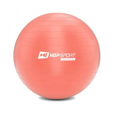 Фитбол (мяч для фитнеса) Hop-Sport 45 см розовый + насос 2020