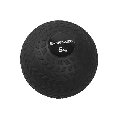 Слембол (медицинбол) для кросфіту SportVida Slam Ball 5 кг SV-HK0347 Black