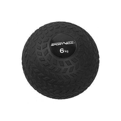 Слэмбол (медицинбол) для кроссфита SportVida Slam Ball 6 кг SV-HK0348 Black