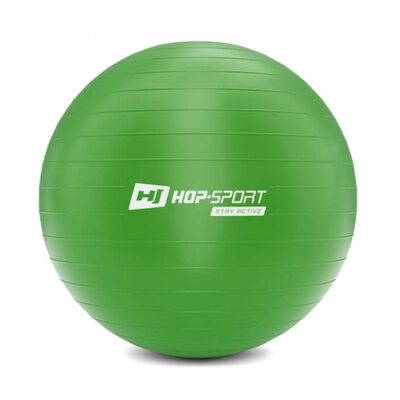 Фитбол (мяч для фитнеса) Hop-Sport 55 см зеленый + насос 2020