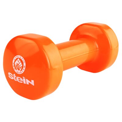 Гантель для фитнеса виниловая Stein 3.0 кг / шт/ оранжевая