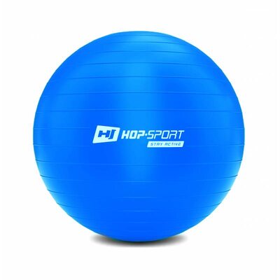 Фитбол (мяч для фитнеса) Hop-Sport 65cm синий + насос 2020