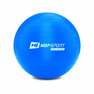 Фитбол (мяч для фитнеса) Hop-Sport 55cm синий + насос 2020