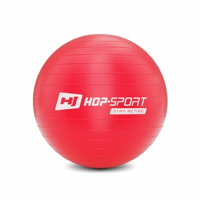 Фітбол (м'яч для фітнесу) Hop-Sport 45 cm червоний + насос 2020