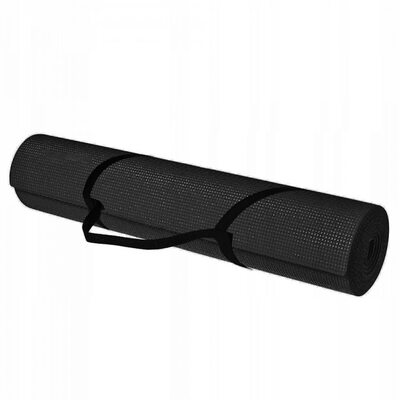 Килимок (мат) для йоги Springos PVC 4 мм YG0007 Black