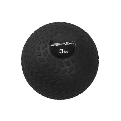 Слембол (медицинбол) для кросфіту SportVida Slam Ball 3 кг SV-HK0345 Black