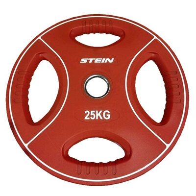 Профессиональные диски для штанг 25 кг d - 50 мм Stein TPU Color 3-Hole Plate DB6092-25
