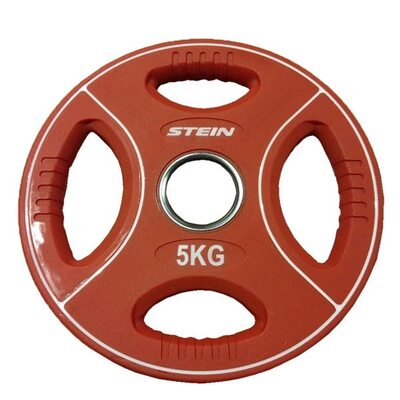 Профессиональные диски для штанг 5 кг d - 50 мм Stein TPU Color 3-Hole Plate DB6092-5