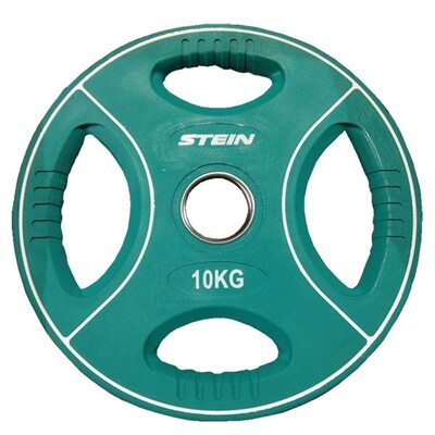 Профессиональные диски для штанг 10 кг d - 50 мм Stein TPU Color 3-Hole Plate DB6092-10