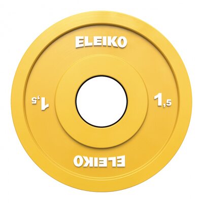 Олимпийский диск для соревнований и тренировок 1,5 кг цветной Eleiko 124-0015R