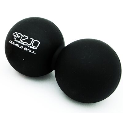 Масажний м'ячик подвійний 4FIZJO Lacrosse Double Ball 6.5 x 13.5 см 4FJ1226 Black