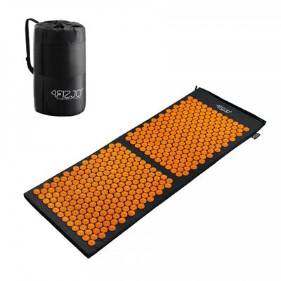 Акупунктурний масажний килимок 4FIZJO Аплікатор Кузнєцова 128 x 48 см 4FJ0047 Black/Orange