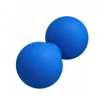 Масажний м'яч подвійний Springos Lacrosse Double Ball 6 x 12 см FA0024 синій