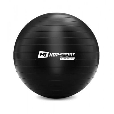 Фітбол (м&#39;яч для фітнесу) Hop-Sport 45 см чорний + насос 2020