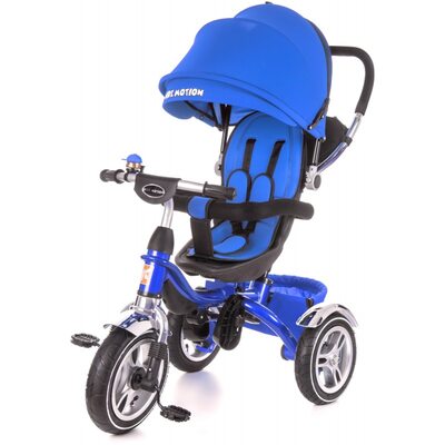 Детский велосипед трехколесный с ручкой KidzMotion Tobi Pro BLUE