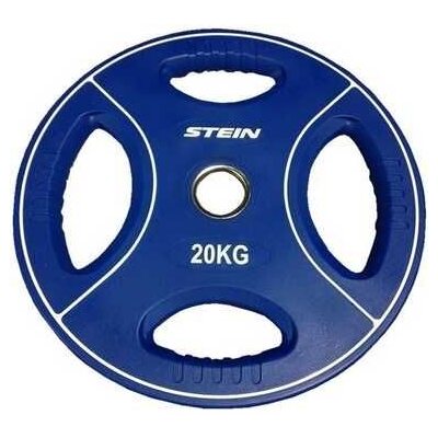 Профессиональные диски для штанг 20 кг d - 50 мм Stein TPU Color 3-Hole Plate DB6092-20